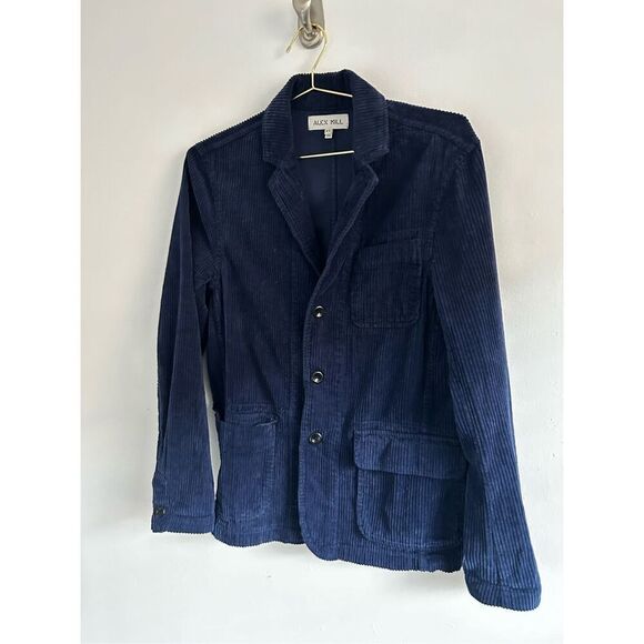 Alex Mill Navy Blue Boyish Corduroy Blazer Jacket Size XS Huckberry - Picture 2 of 15
